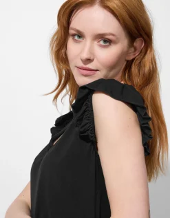Top - Viscose - zwart