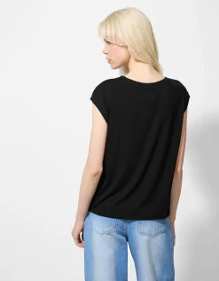 Top - Viscosemix - zwart