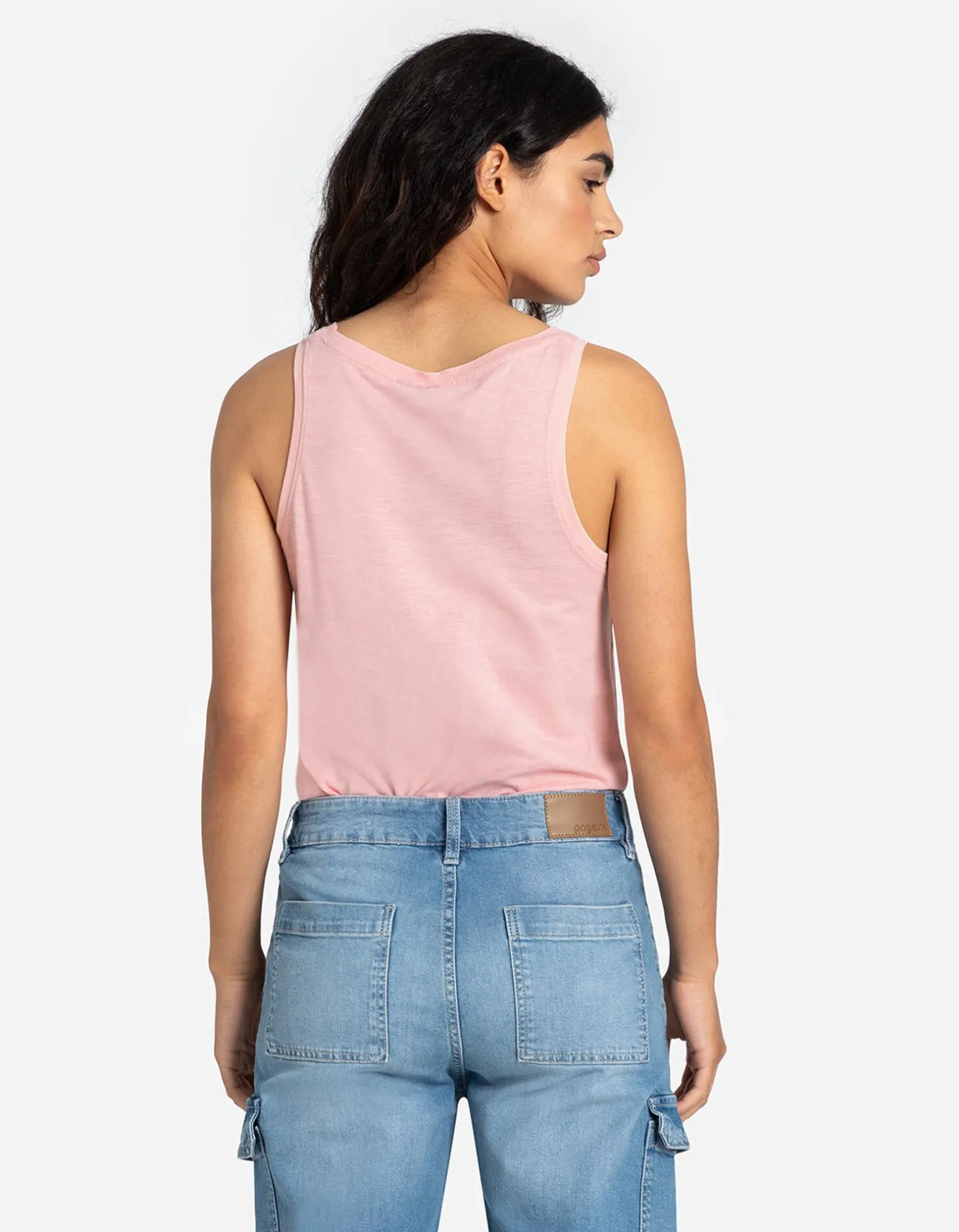 Top - Vooropdruk - roze