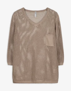 Trui - Katoenmix - beige