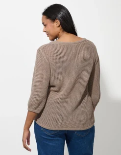 Trui - Katoenmix - beige