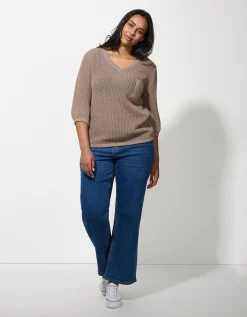 Trui - Katoenmix - beige
