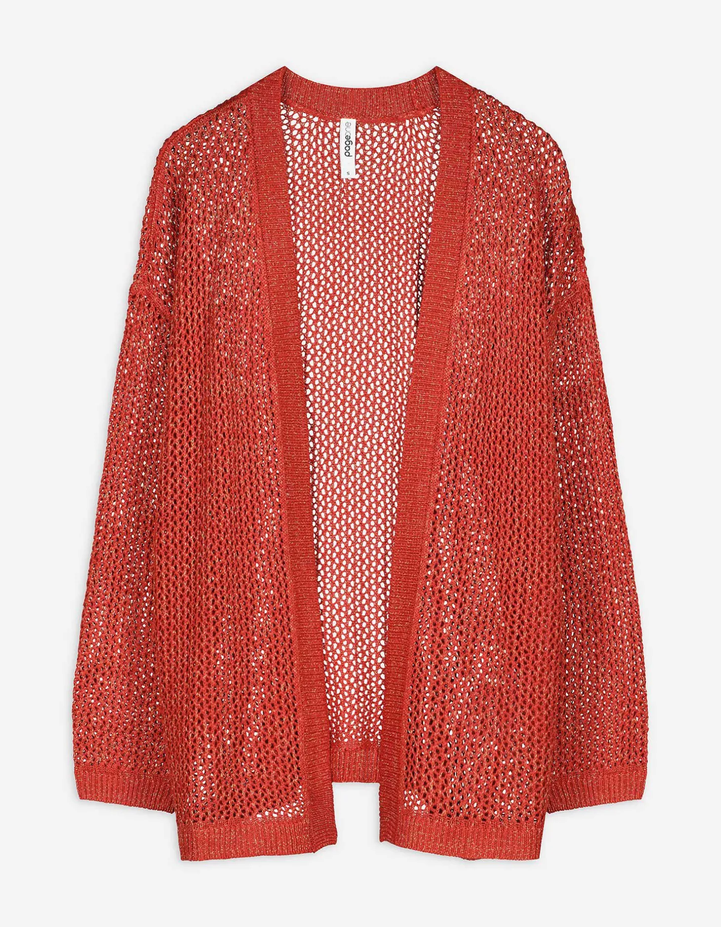 Trui - Lurex - donkerrood