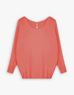 Trui - Oversized fit - lichtrood
