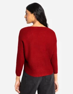 Trui - Oversized mouwen - donkerrood