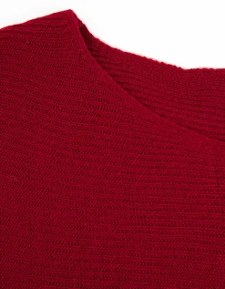 Trui - Oversized mouwen - donkerrood