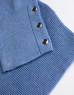 Trui - Sierknopen - donkerblauw