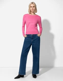 Trui - Sierknopen - pink