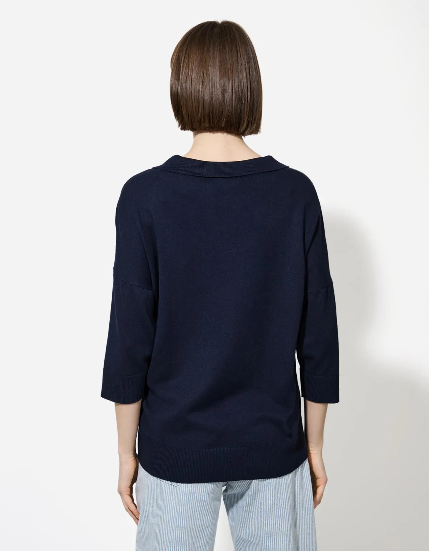 Trui - Viscosemix - donkerblauw