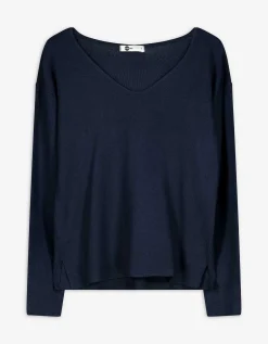 Trui - Viscosemix - donkerblauw