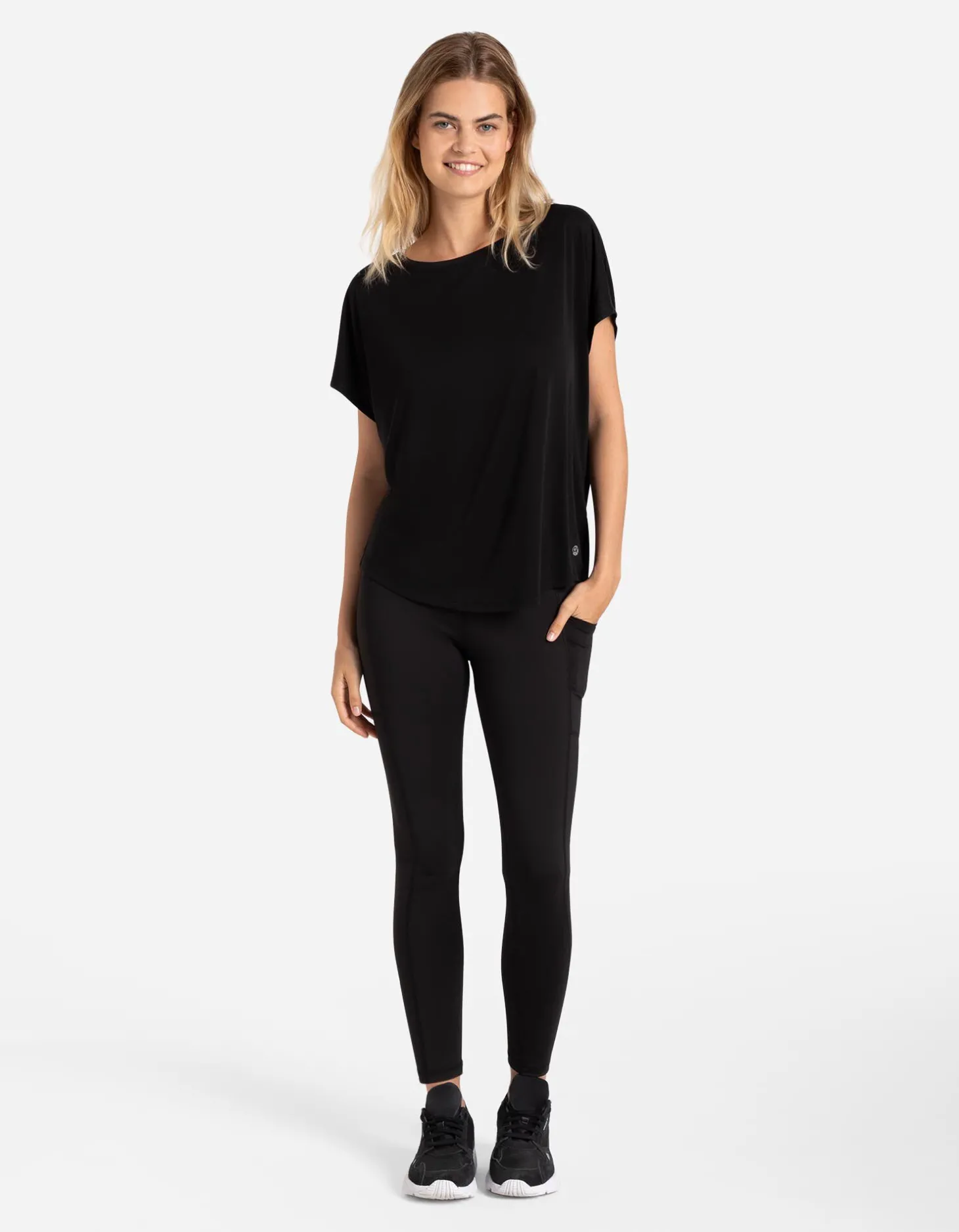 T-shirt - Ademend - zwart