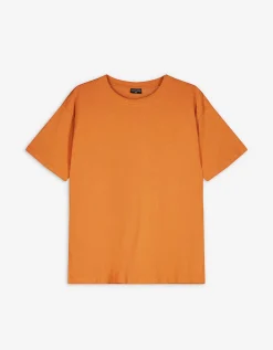T-shirt - Afdrukken achteraan - bruin