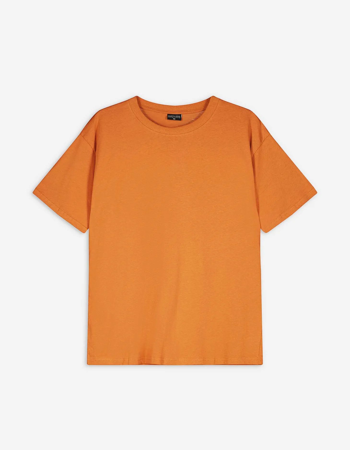 T-shirt - Afdrukken achteraan - bruin