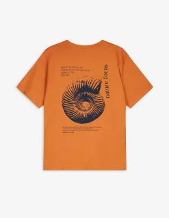 T-shirt - Afdrukken achteraan - bruin