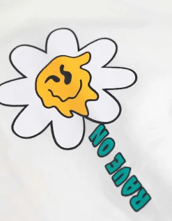 T-shirt - Afdrukken achteraan - wit