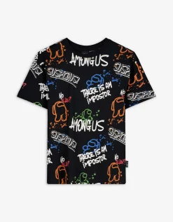 T-shirt - Among US - zwart