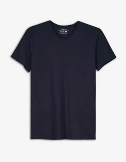 T-shirt - Basis - donkerblauw