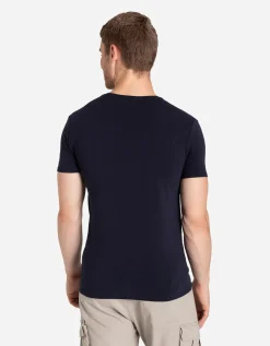 T-shirt - Basis - donkerblauw
