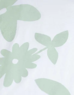 T-shirt - Bloemenmotief - wit