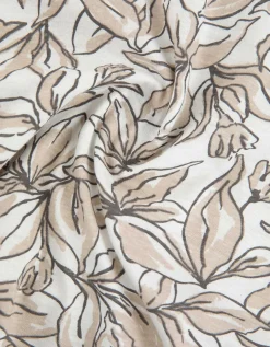 T-shirt - Bloemenmotief - wit