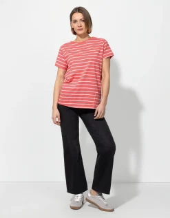 T-shirt - Borduursels - lichtrood