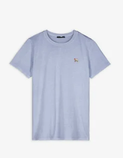 T-shirt - Borduursels - lichtblauw