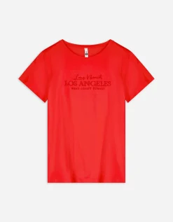 T-shirt - Borduursels - rood