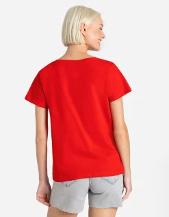 T-shirt - Borduursels - rood