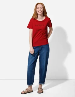 T-shirt - Borduursels - rood