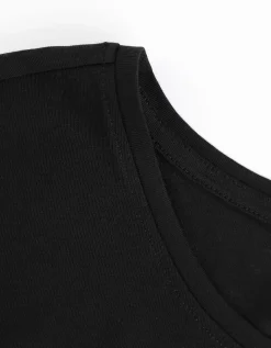 T-shirt - Borduursels - zwart