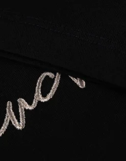 T-shirt - Borduursels - zwart