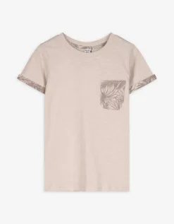 T-shirt - Borstzak - beige