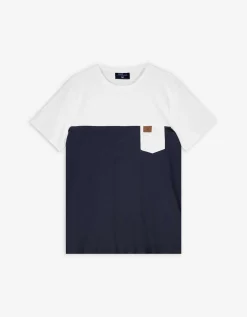T-shirt - Borstzak - donkerblauw