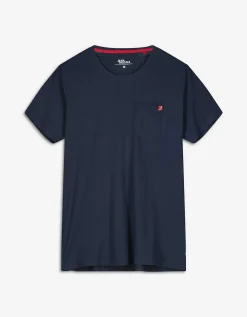 T-shirt - Borstzak - donkerblauw