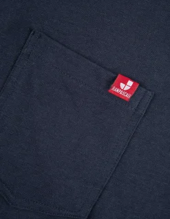 T-shirt - Borstzak - donkerblauw