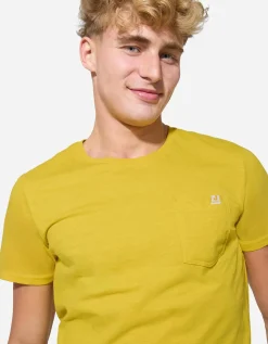 T-shirt - Borstzak - geel