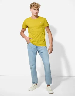 T-shirt - Borstzak - geel