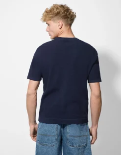 T-shirt - Breigoed - donkerblauw