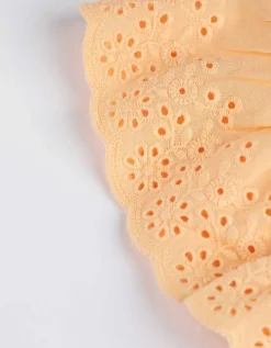 T-shirt - Broderie - oranje