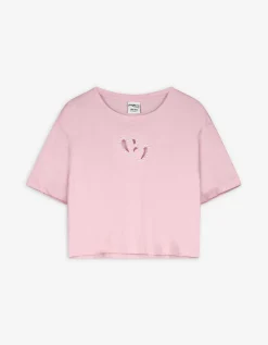 T-shirt - Cut-outs - pink