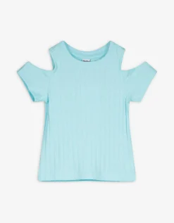 T-shirt - Cut-outs - turkoois