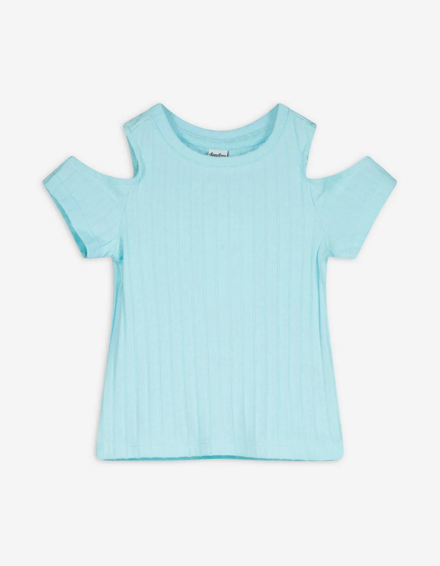 T-shirt - Cut-outs - turkoois