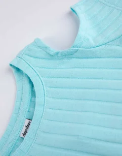 T-shirt - Cut-outs - turkoois