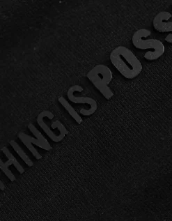T-shirt - 3D-applicatie - zwart