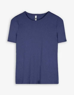 T-shirt - Effen - blauw
