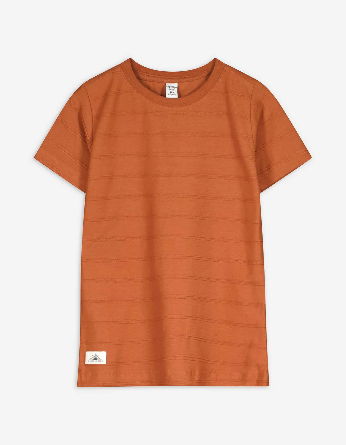 T-shirt - Effen - bruin