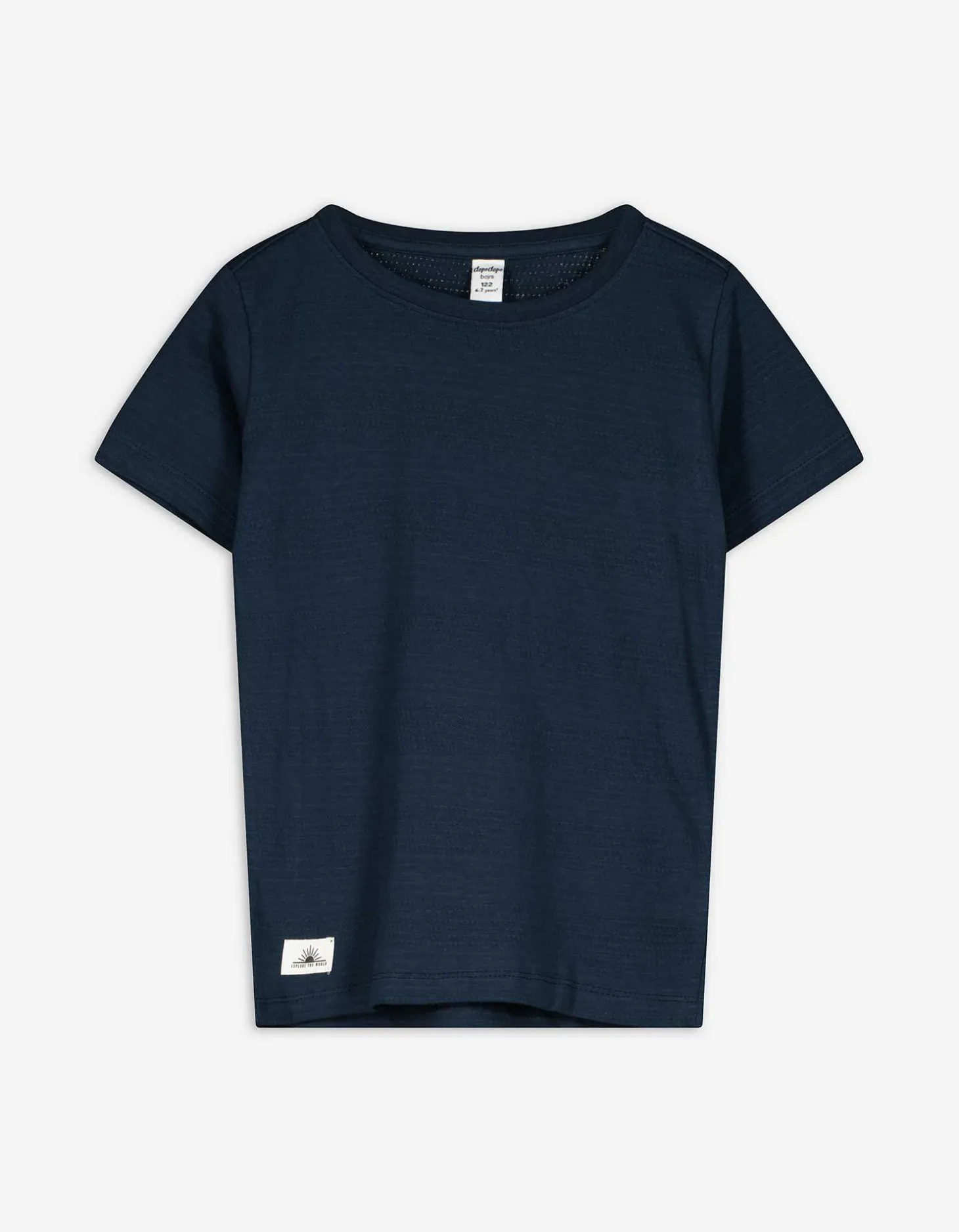 T-shirt - Effen - donkerblauw