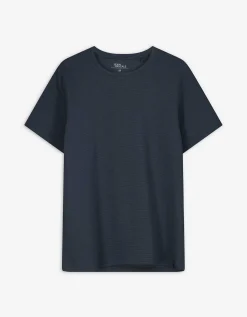 T-shirt - Effen - donkerblauw