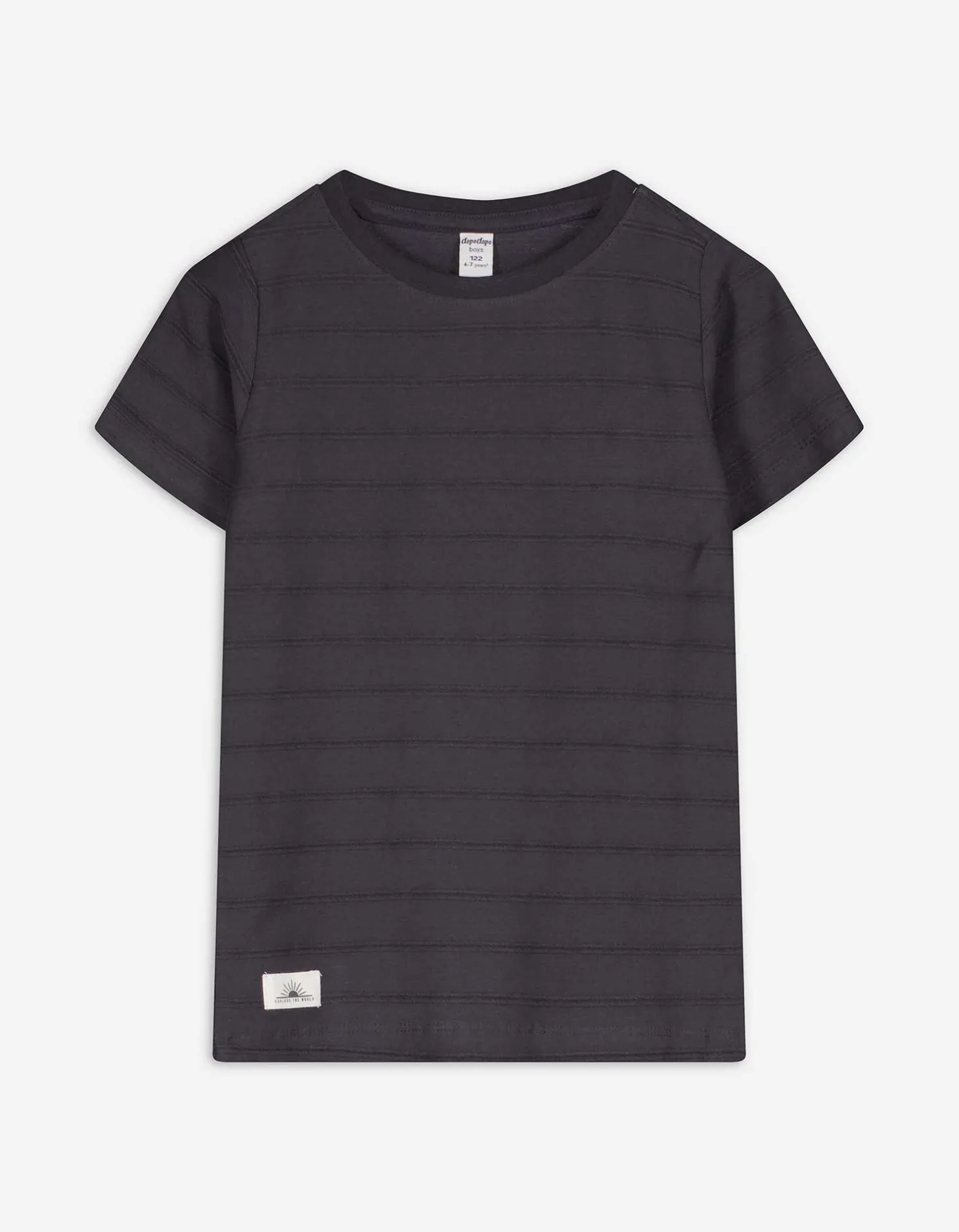 T-shirt - Effen - donkergrijs
