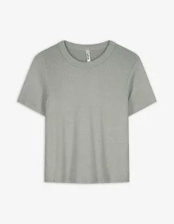 T-shirt - Effen - donkergroen